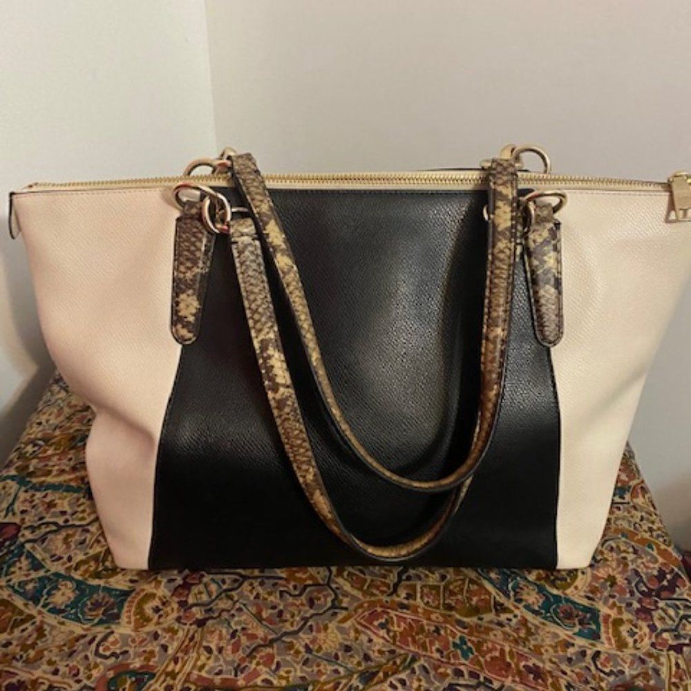 Coach Ava Tote Exotic Trim Leather - Picture 3 of 14